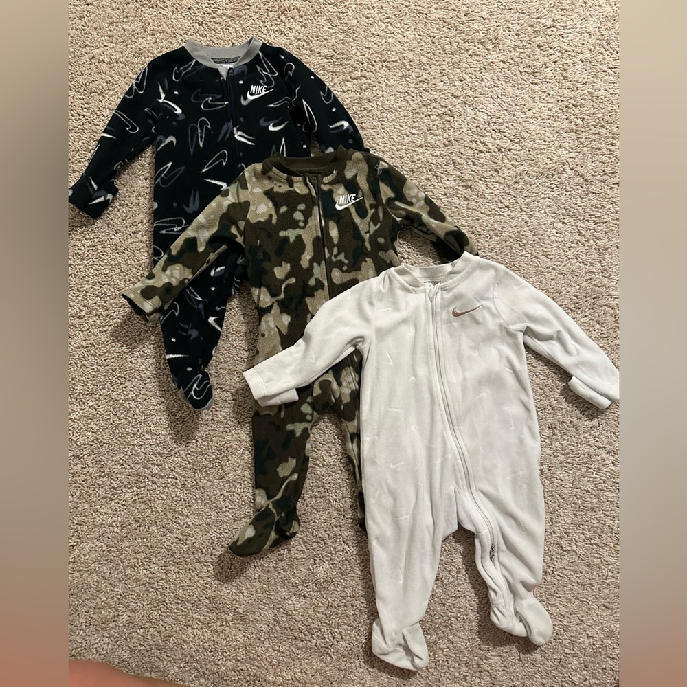 Nike Kids Footies Set - Black, Green Camo, Cream